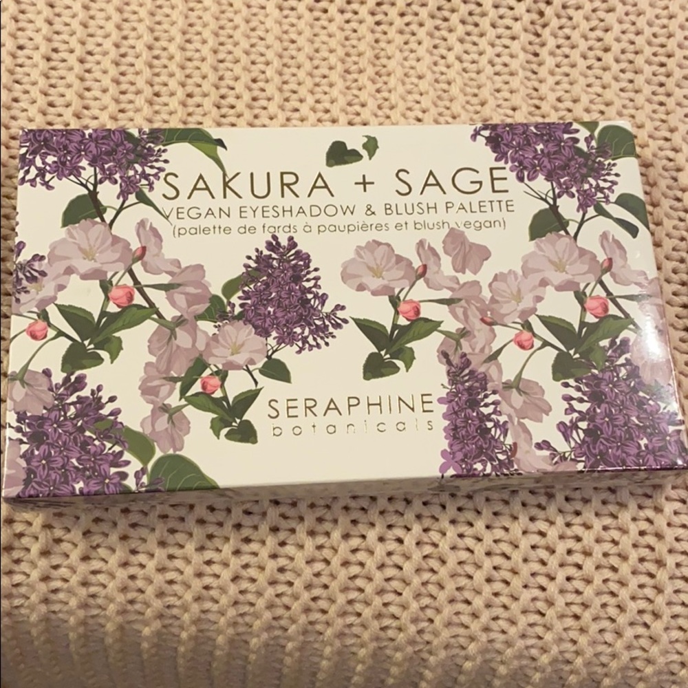Sakura + Sage eyeshadow and blush palette.